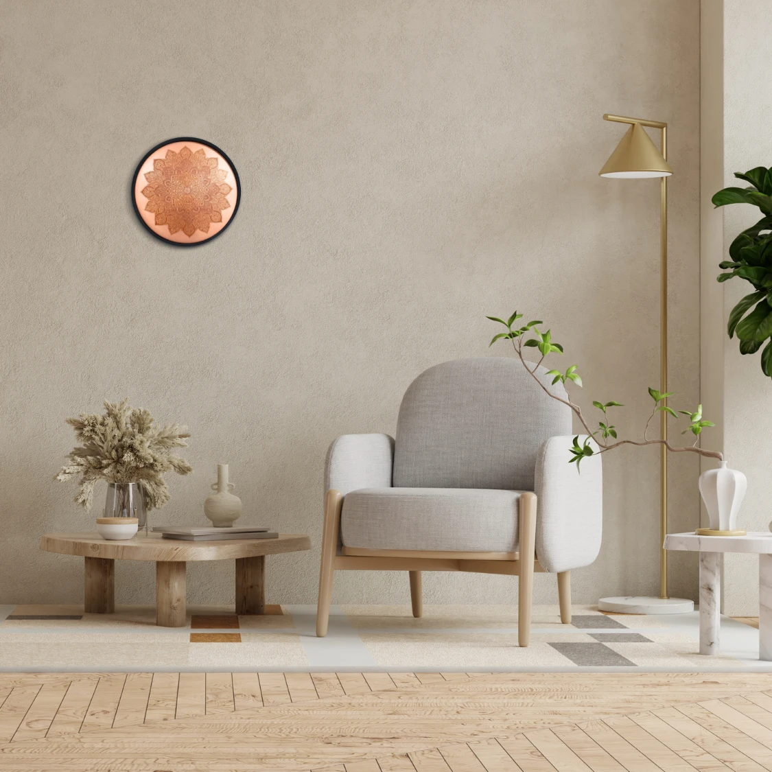 GN Mandala Creatividad Dharani Sofa gris