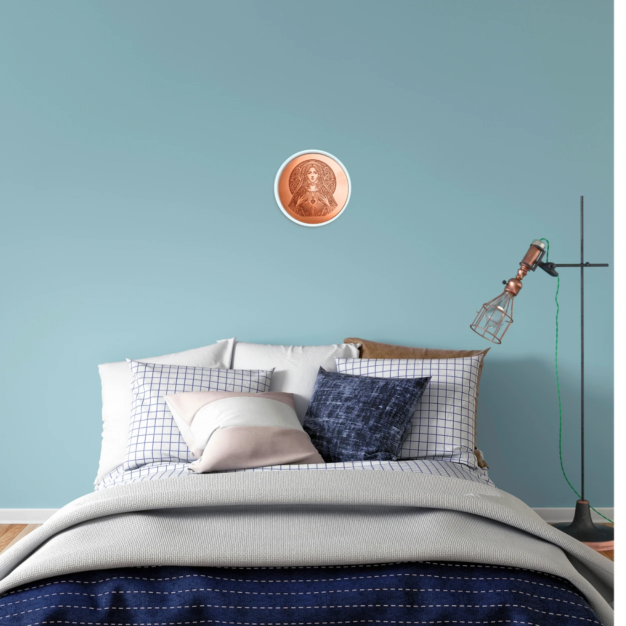 Maria Dharani habitación azul